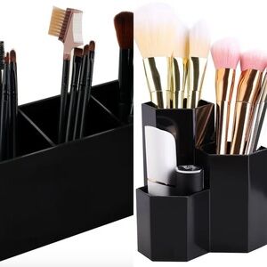 Black Makeup Brush Holders- SET OF 2!